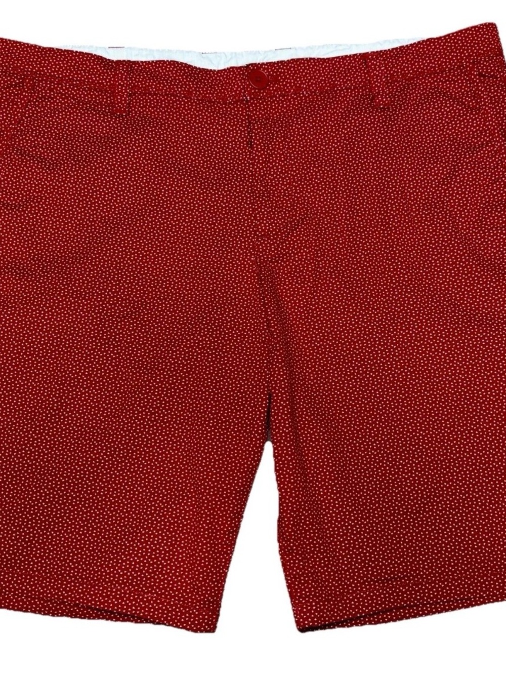 A/X Armani Exchange Red Mini Dot Bermuda Shorts Sz 40